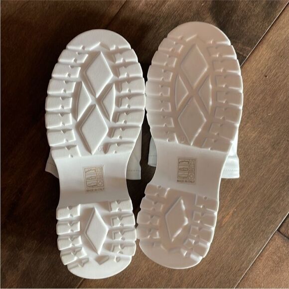 Free People Poolside White Leather Sporty Sandals Mule US 7 EU 37 Sold Out! - Picture 7 of 8